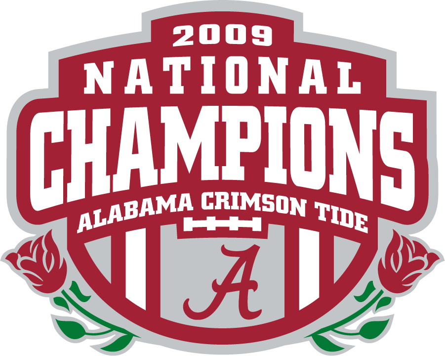 Alabama Crimson Tide 2009 Champion Logo iron on transfers for clothing